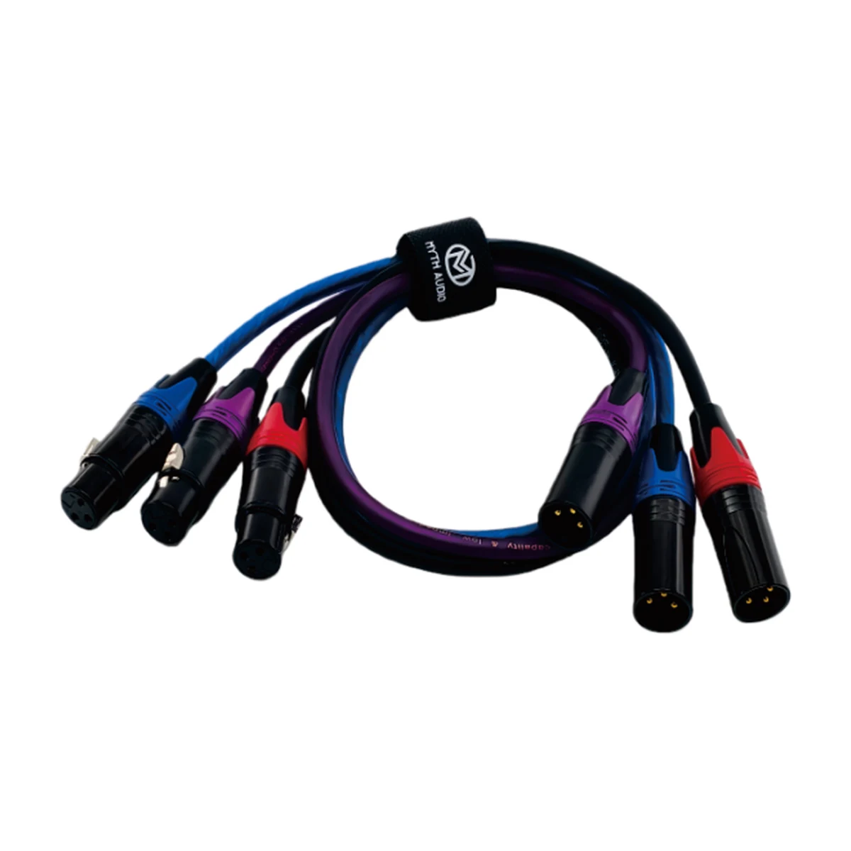 XLR Patch Cable Set XLF-002-7, 100% Copper, 70 cm