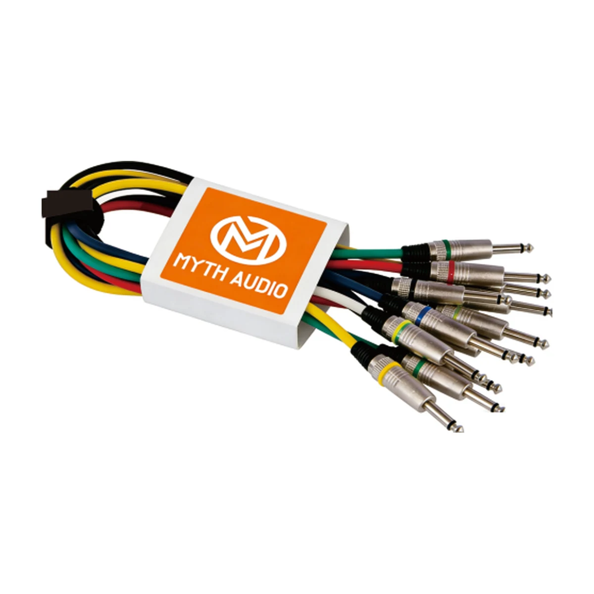 Myth Audio Jack Patch Cables, Mono, 6-Colour Pack, 1 m