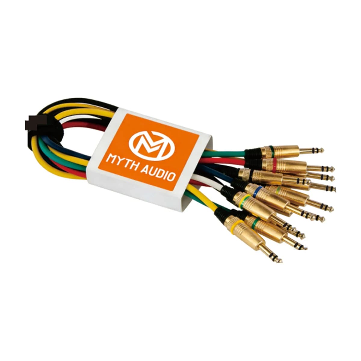 Myth Audio Jack Patch Cables, Stereo Balanced, 6-Colour Pack, 1 m
