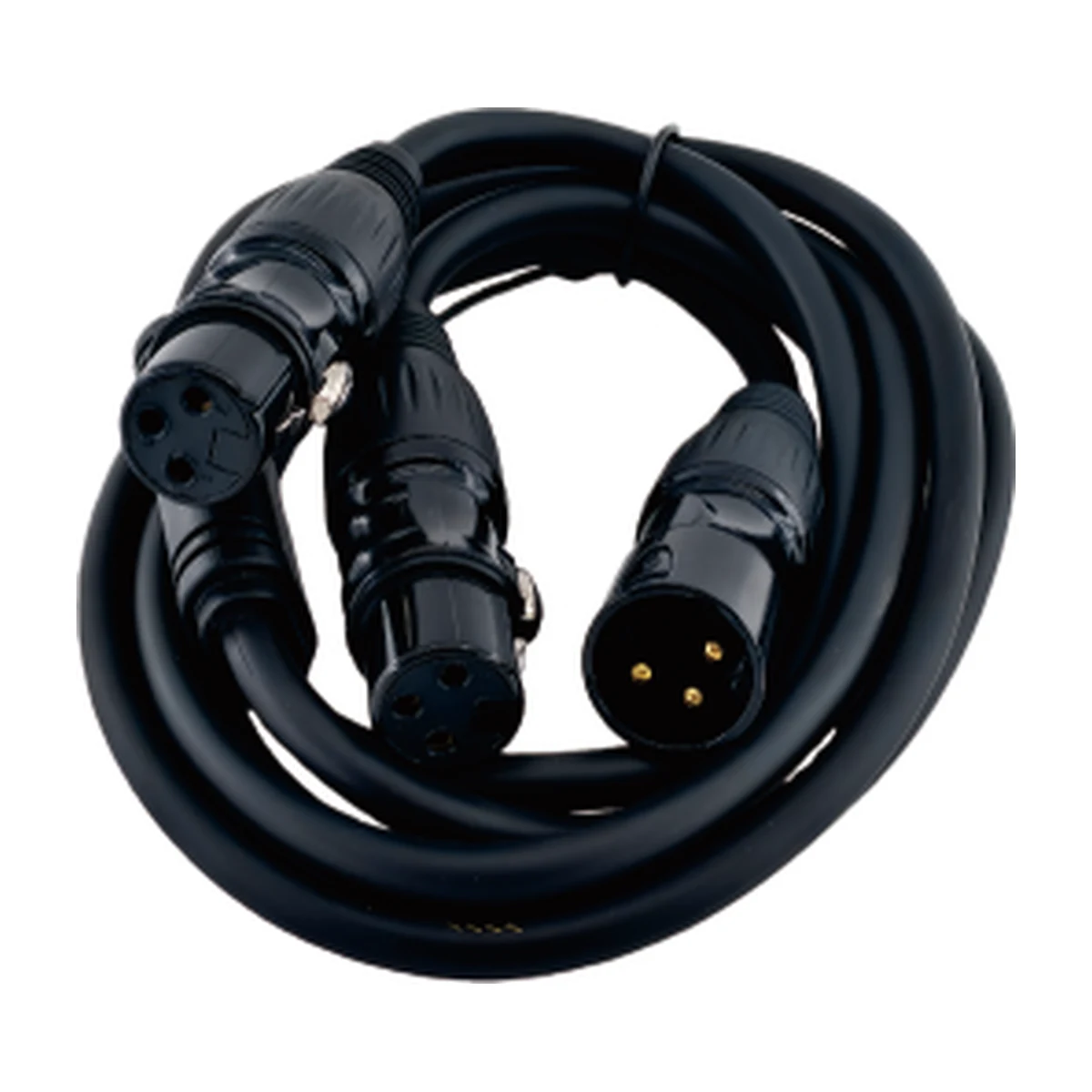 XLR Y-Splitter, Male to 2 × Female, 1.5 m
