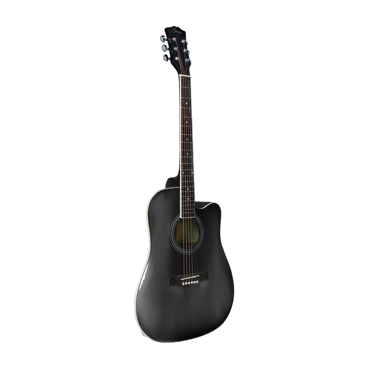 GA-H11-EQ Acoustic Guitar — Black