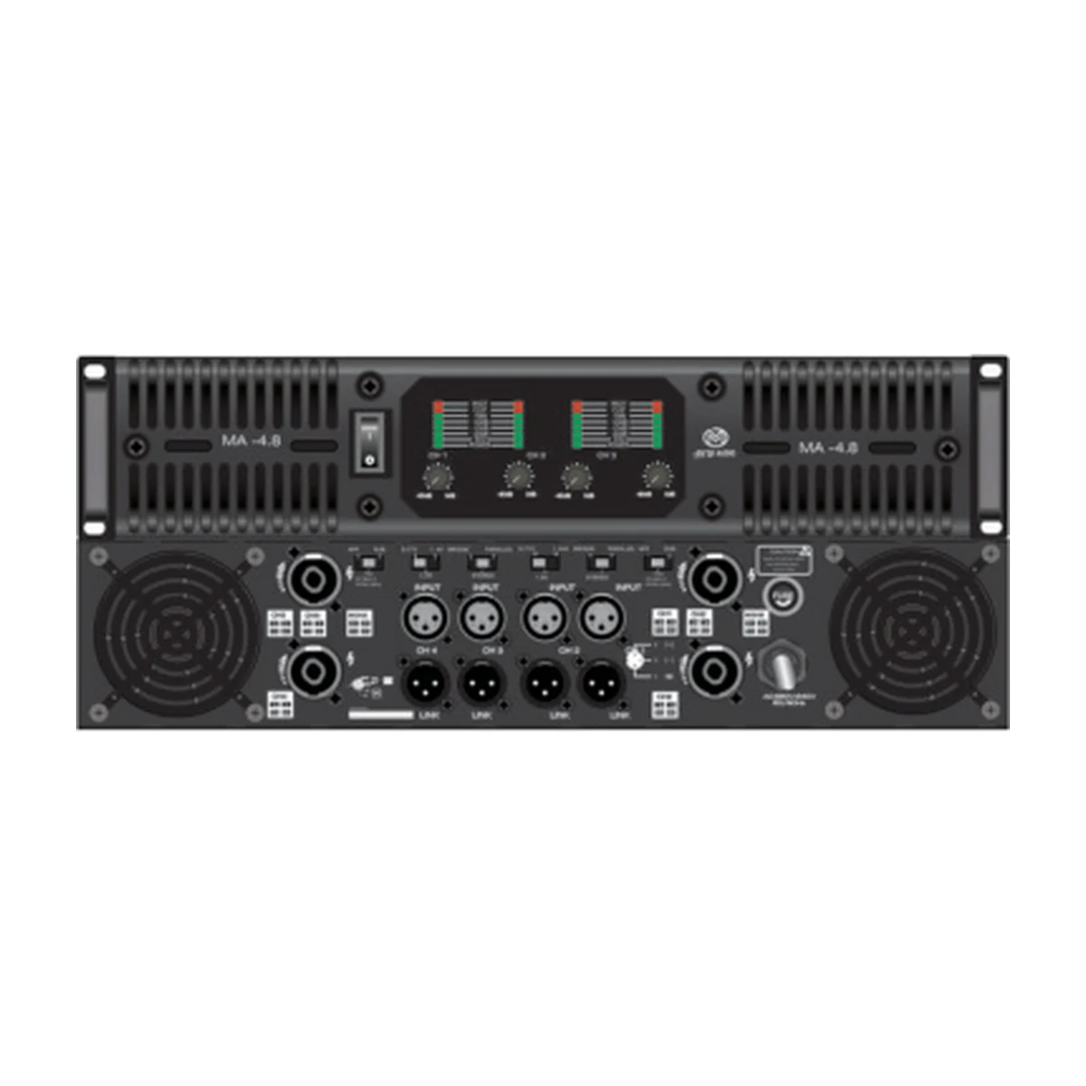 MA4.8 4-Channel Power Amplifier — 4 × 1200W